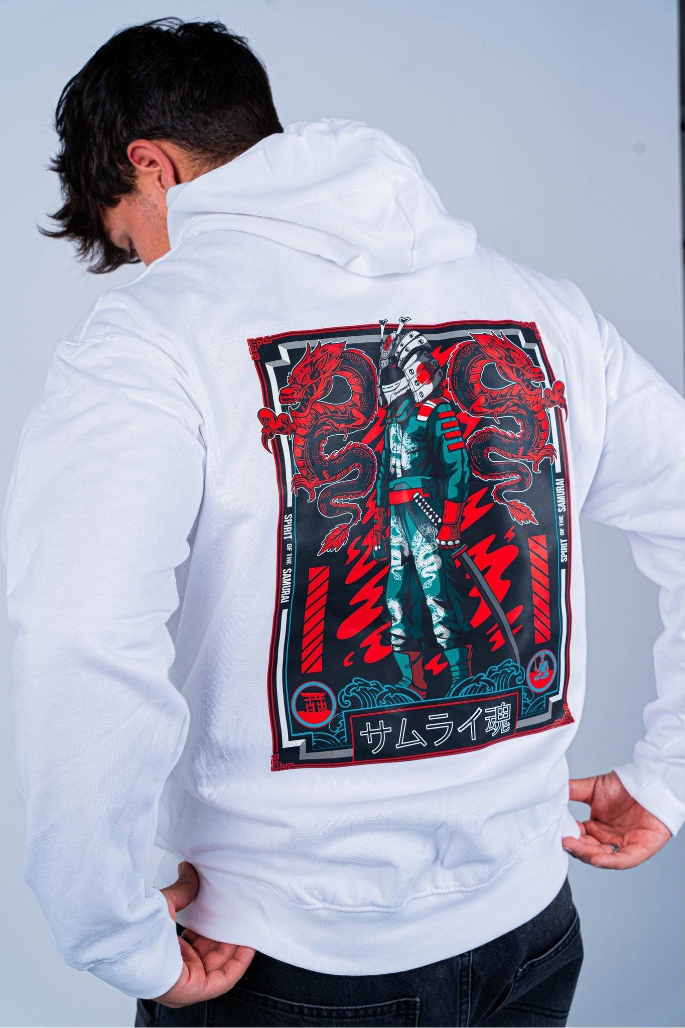 Sudadera "Spirit of the Samurai v2" - Blanco