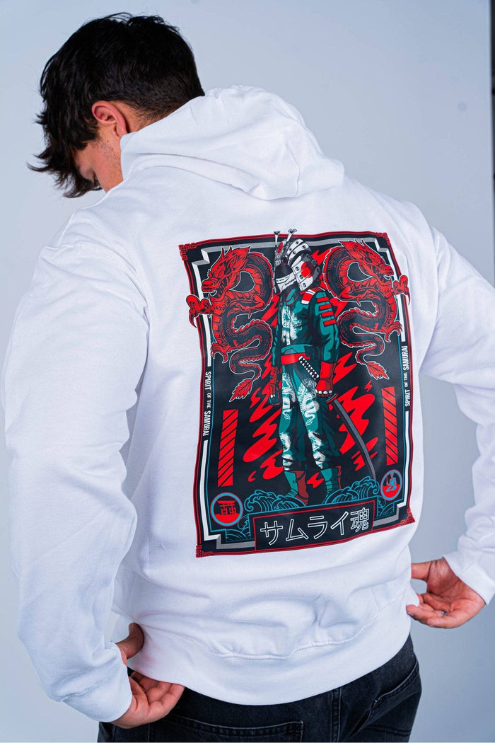 Felpa "Spirit of the Samurai v2" - Bianca
