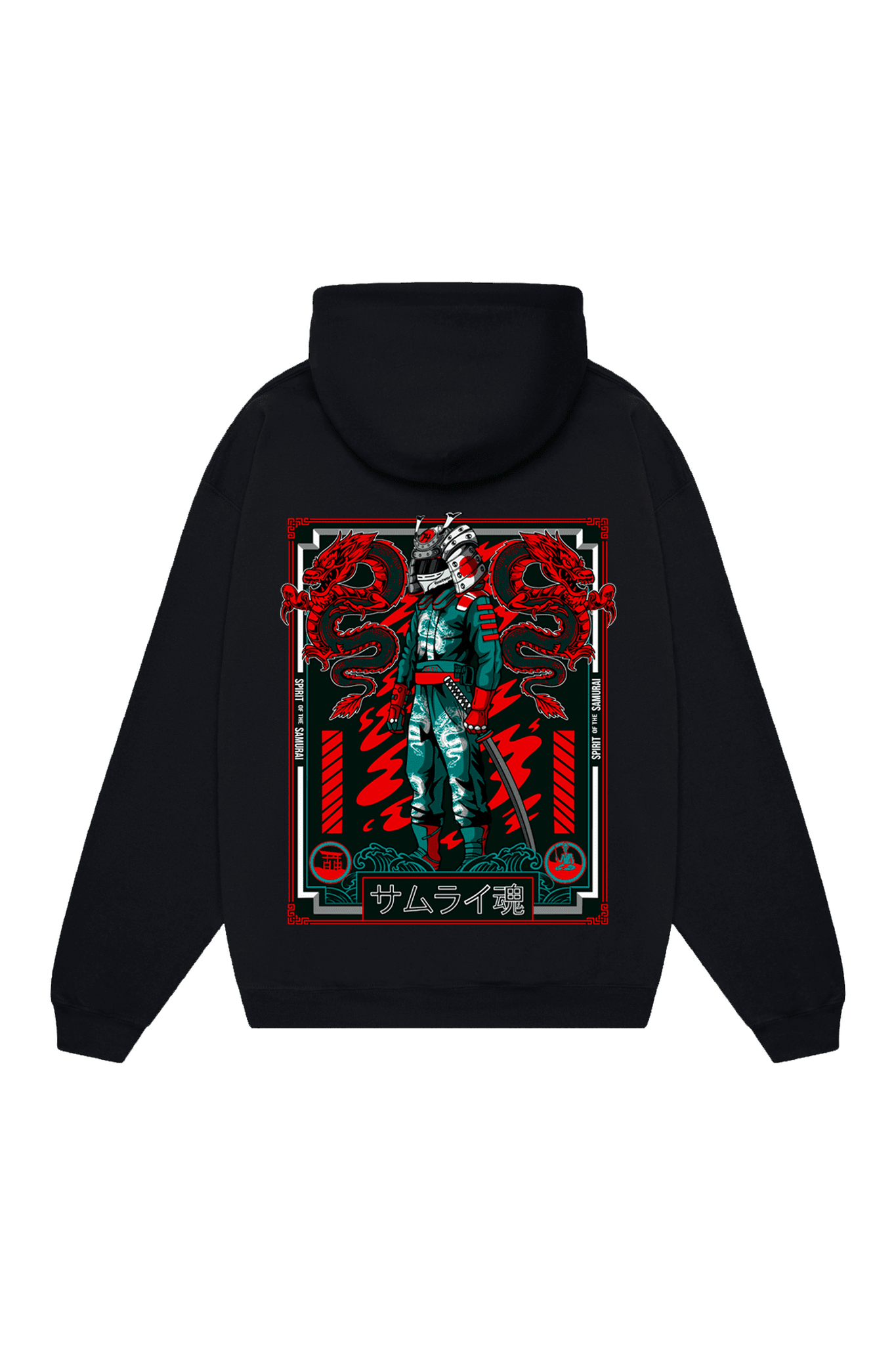 Sudadera "Spirit of the Samurai v2" - Negro