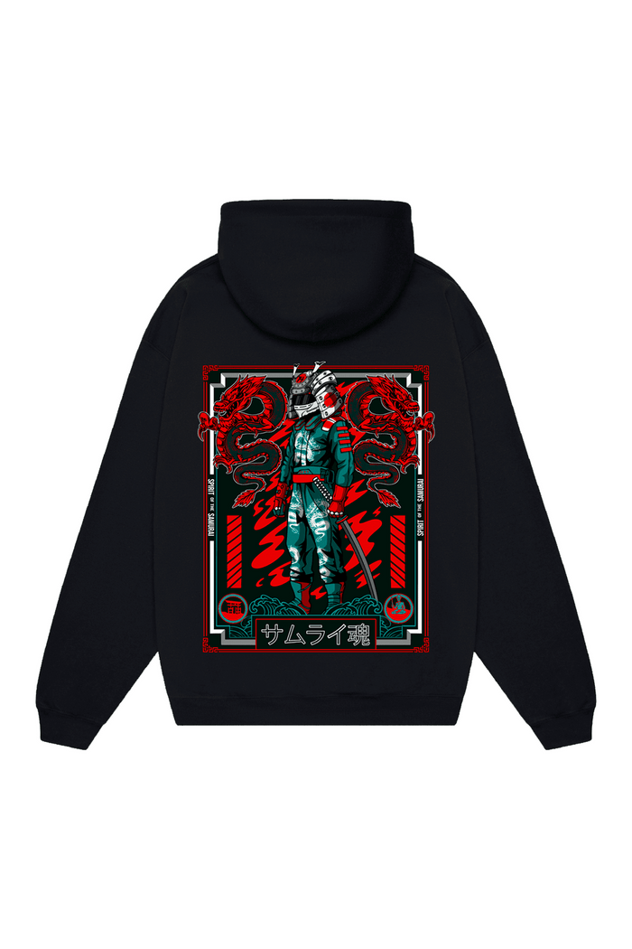 Felpa "Spirit of the Samurai v2" - Nero