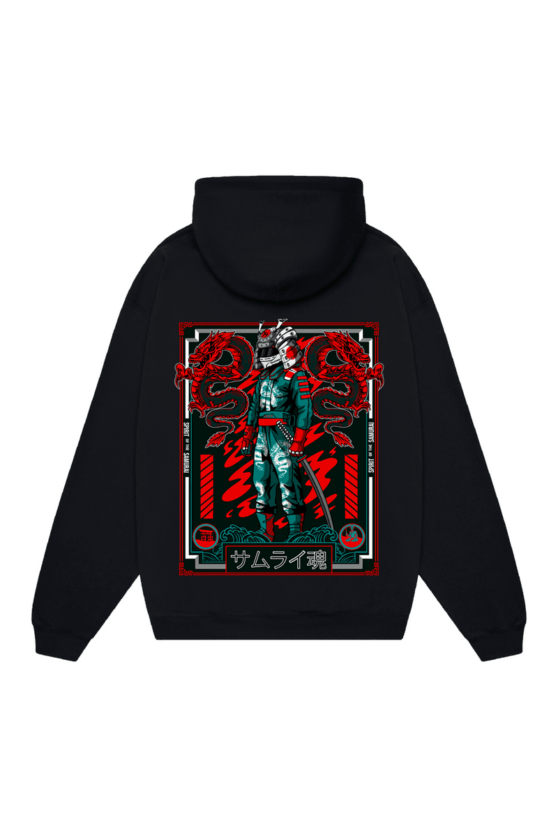 Felpa "Spirit of the Samurai v2" - Nero