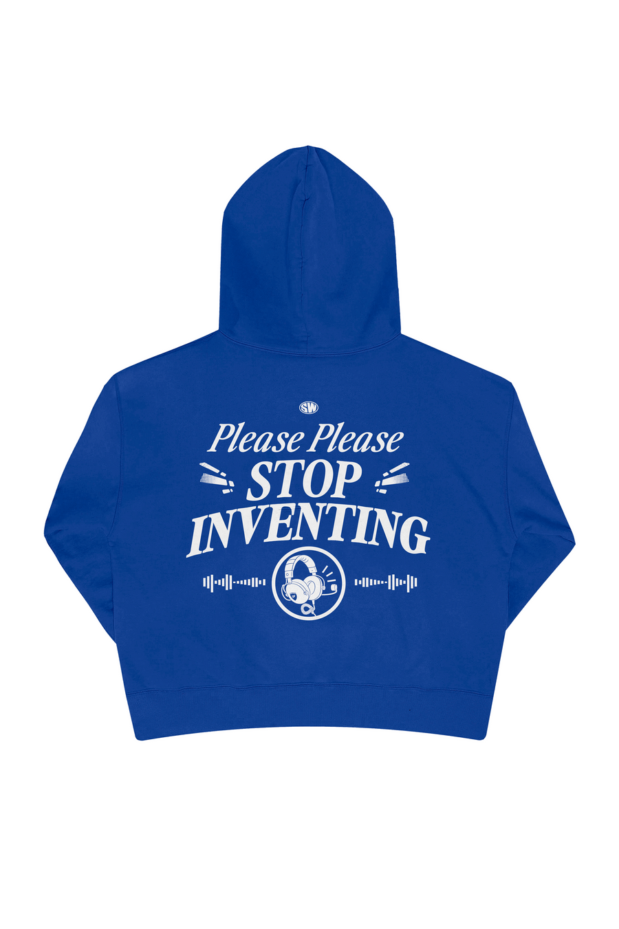 Sudadera "STOP INVENTING" - Azul